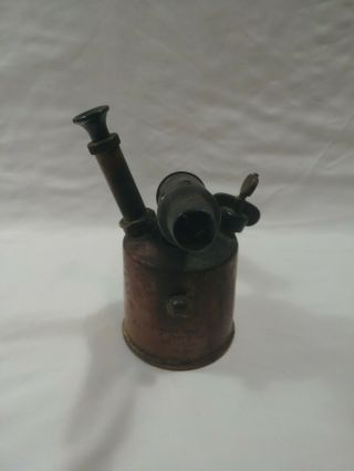 Vintage RM Brass Blow Torch Lamp Paraffin 2034 Industrial Tools 4