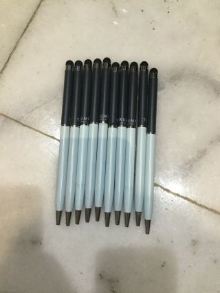 10x President Trump Hotel Black Set Of 10 Pens W/ Silver Trim