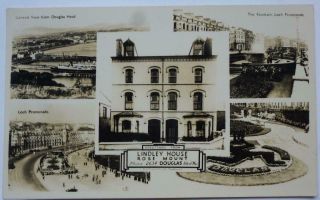 Real Photo Postcard Lindley House Douglas Isle Of Man