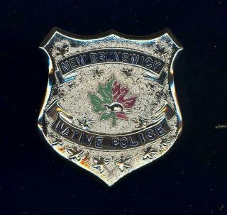 Obsolete - Brunswick Native Police,  Canada - Wallet Badge