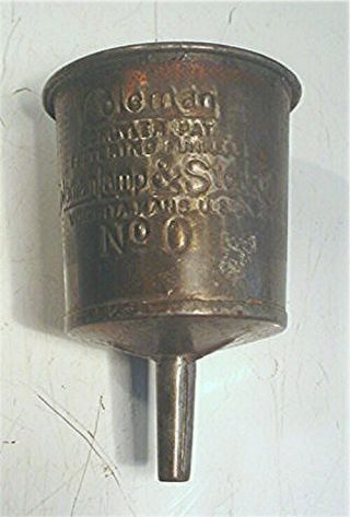 Vintage Coleman Lamp And Stove Company Metal Filtering Funnel Model No.  0