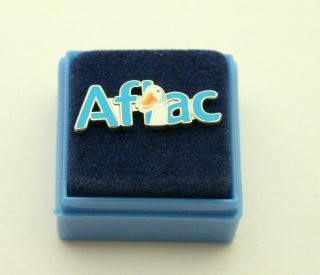 Aflac Insurance Duck Advertising Enamel Lapel Hat Pin Nos Mib
