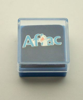 Aflac Insurance Duck Advertising Enamel lapel Hat Pin NOS MIB 2