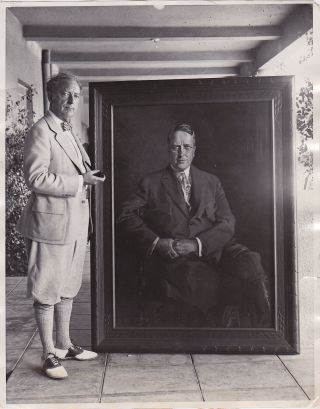 Howard Chandler Christy Artist William Randolph Hearst Rare Vintage 1925 Photo