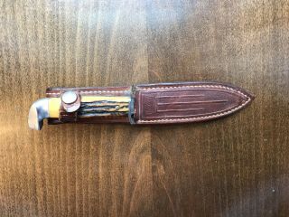 Vintage Case Xx Stag Fixed Blade 5 Finn Rare Old Hunting Knife 1950’s Stainless