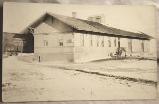 Vintage Early 1900s Train Depot Faith South Dakota Real Photo Post Card