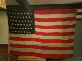 Antique Historic American Flag 45 Stars