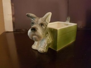 Goebel Ceramic Terrier Dog Planter Tmk1 Crown