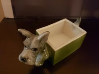 Goebel Ceramic Terrier Dog Planter Tmk1 Crown 2