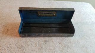 Vintage Kraeuter Empty Socket Set Case 2 - 1/4 " X 6 - 1/4 " X 1 " Usa