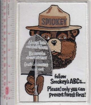 Smokey The Bear Says Please Only You Can Prevent Forest Fires By Fllowing Smoke