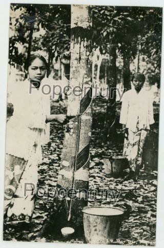 Postcards RPPC Malaya Singapore 1938 Dayak Chief Princess Borneo 9 Photos Album 4