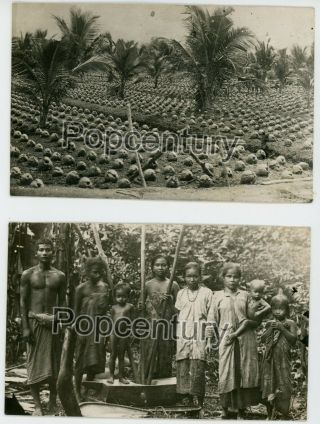 Postcards RPPC Malaya Singapore 1938 Dayak Chief Princess Borneo 9 Photos Album 7