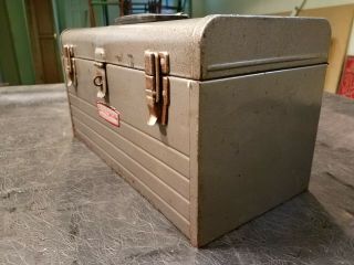Vintage Craftsman ' Crown - logo ' 6500 toolbox w.  carry tray. 6
