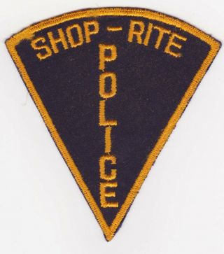 Nj Police Patch - Shop - Rite Police - Defunct - Cut Edge