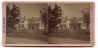 Early Stereoview of D.  E.  Gilman House in Eureka,  WI / M.  S.  Holly Photo 2