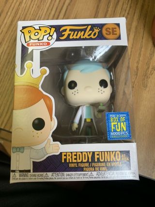 Funko Pop Rick And Morty Freddy Box Of Fun 2019/ Freaky Tiki Fundays Exclusive