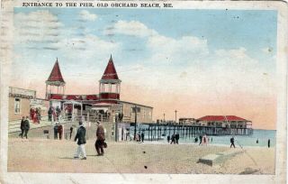 Old Orchard Beach,  Me,  Entrance To The Pier