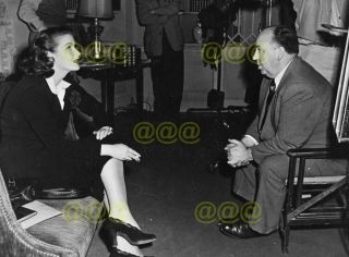 Photo - Alida Valli With Alfred Hitchcock On The Set Of " The Paradine Case "
