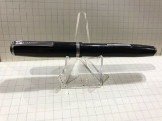 Vintage Fountain Pen Esterbrook Model J In Black With 2556 Nib.  Restored.