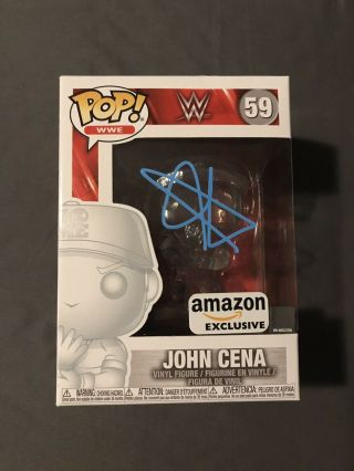 John Cena Signed Funko Pop Wwe Amazon Exclusive