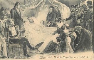 Death Of Napoleon French Military & Political Leader Vintage Postcard