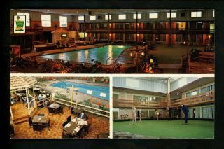 Holiday Inn Motel Hotel Postcard Colorado Co Aurora Denver East Golf Pool