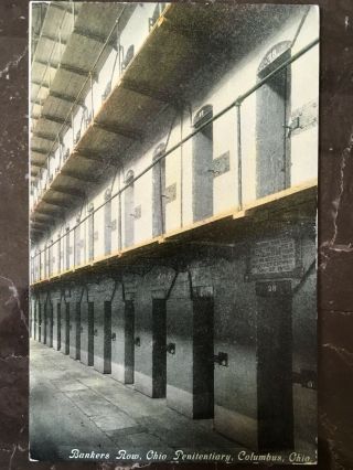 Ohio Penitentiary Postcard Columbus Civil War Prison John Hunt Morgan Cell 1863