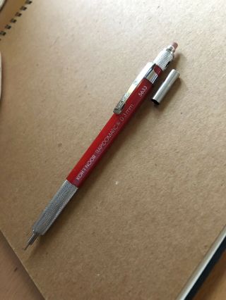Koh - I - Noor 5633 Rapidomatic 0.  3 Mm Red Mechanical Pencil.  Made In Japan