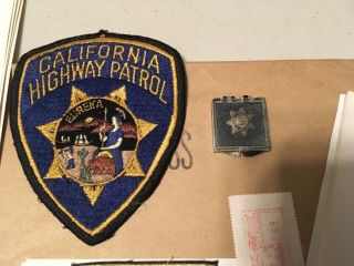 Vintage California Highway Patrol CHIPS Patch Pin Photo Letter Pa State Police 5