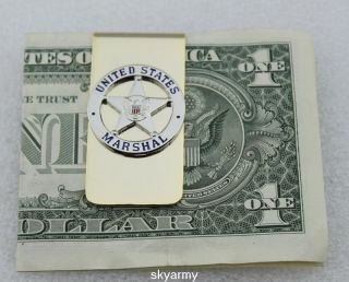 Us Marshal Badge Pin Money Clip
