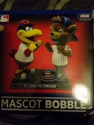 St Louis And Chicago Cubs Mascot Bobblehead