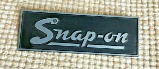 Vintage Metal Snap On Trademark Tool Box Emblem/logo 5 1/8 " X 1 3/4 "