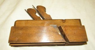 Cowell Chapman Newcastle Double Iron Wooden Moulding Plane Antique Wooden Plane
