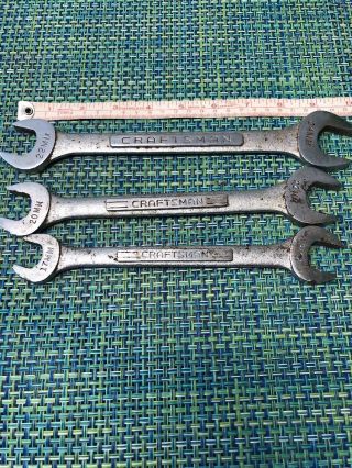 Craftsman - V - Series Open End Wrenches 24 X 22,  20 X 22 & 17 X 19 Mm Rare