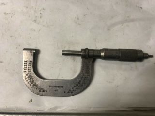 Machinist Tools Lathe Mill Machinist Brown & Sharpe Micrometer Gage Gauge