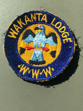 Rare - Vintage 1940s Oa Lodge 84 Wakanta Bsa Boy Scouts Patch