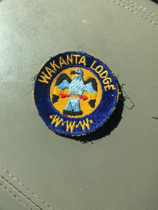 Rare - Vintage 1940s OA LODGE 84 WAKANTA BSA Boy Scouts Patch 3