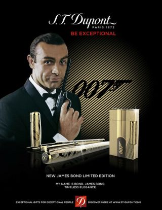 Dupont 007 James Bond Poster Rare