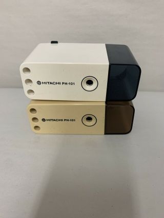 2 Hitachi Ph - 101 Battery Powered Pencil Sharpeners And