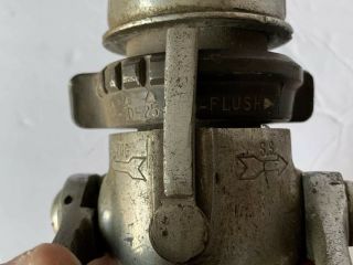 Elkhart Brass Fire Hose Nozzle Fog Flush S.  S.  With Lever Pistol Grip 8