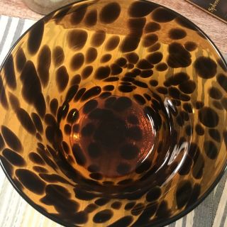 RARE Lauren Ralph Lauren Safari Tortoise Hurricane Vase 5