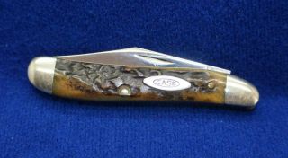 1965 - 69 Case Xx U.  S.  A.  5220 Two Blade Peanut Stag Handles Pocket Knife