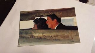 Coral - Lee Politics Postcard - - President Ronald Reagan And Wife Visit German Bu