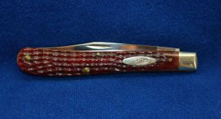 1965 - 69 Case Xx U.  S.  A.  61048 Redbone Single Blade Slim Line Trapper Pocket Knife