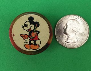 Vintage Mickey Mouse Walt Disney W.  D.  P.  End - Of - Day Bakelite Pencil Sharpener