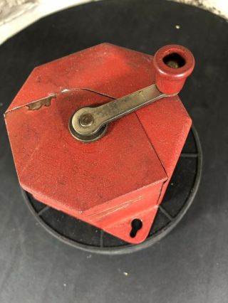 Antique Vintage Wolfe Mfg Co Hand Crank Bench Mount Grinder Knife Sharpener 1950 5