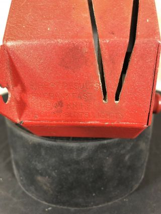 Antique Vintage Wolfe Mfg Co Hand Crank Bench Mount Grinder Knife Sharpener 1950 8
