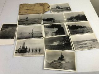 Vintage Moser’s Naval Views Military Wwi Photographic Post Card Set