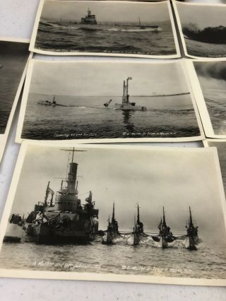 Vintage Moser’s Naval Views Military WWI Photographic Post Card Set 2